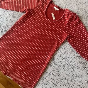 Madewell Red Knit Dress - new with tag